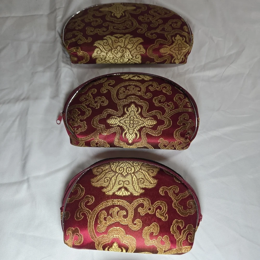 Elegant Red and Gold Clutch